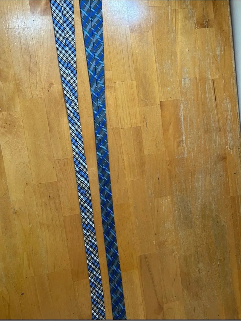 Mens Tie Lot Geoffrey Beene Chaps Blue Gray Plaid Check Dress Neckties